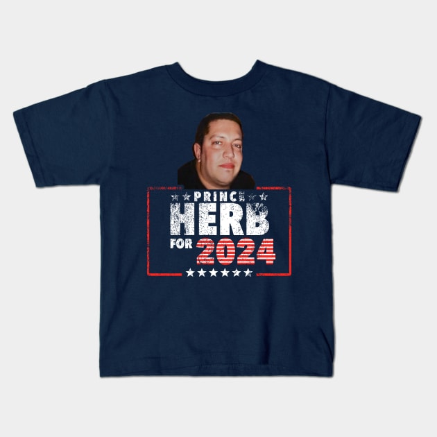 Impractical Jokers - Vote for Prince Herb Sal Vulcano USA 2024 Kids T-Shirt by LuisP96